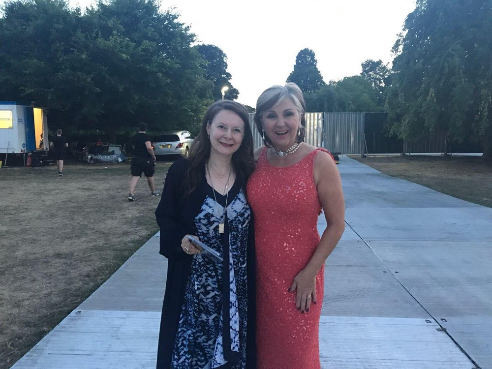 Olga Thomas with Lesley Garrett CBE