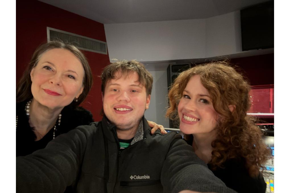 Olga Thomas, Joanna Forest and a member of the Dean Street Studios team