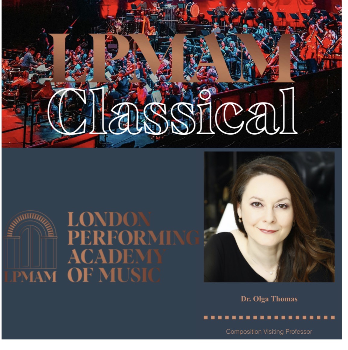 Olga Thomas, Composition Visiting Professor at the London Performing Academy of Music