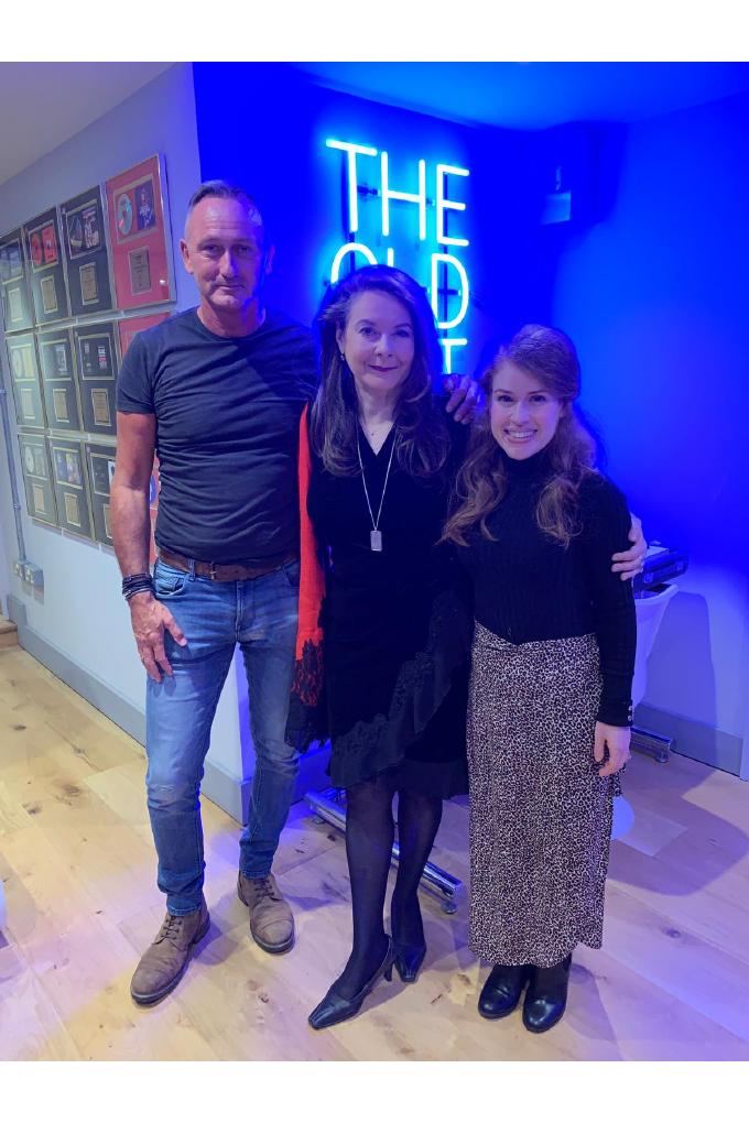 Adrian Warwick, Olga Thomas and Joanna Forest at The Old Hit Factory Studios
