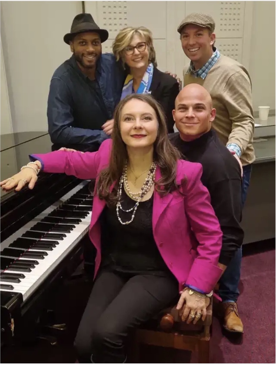 With Lesley Garrett CBE and colleagues at the EIIR recording